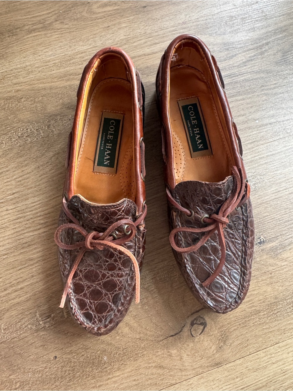 Cole Haan Women’s Brown Leather Moccasin Loafers